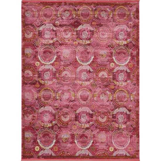 Rug Unique Loom Baracoa Pink Rectangular 10' 0 x 13' 0