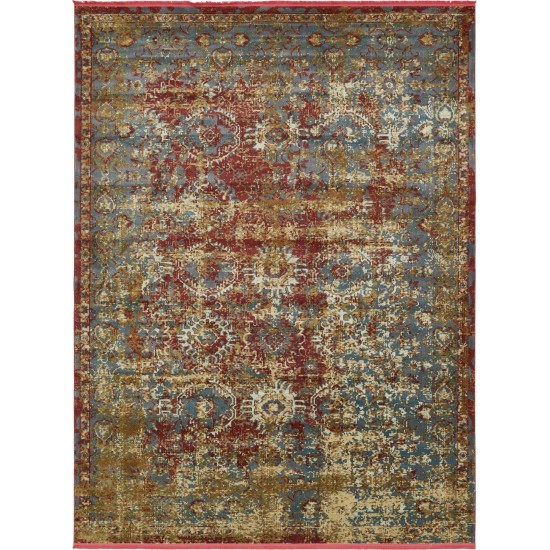 Rug Unique Loom Baracoa Blue Rectangular 10' 0 x 13' 0