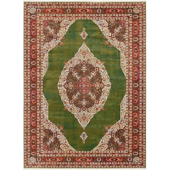 Rug Unique Loom Baracoa Green Rectangular 10' 0 x 13' 0