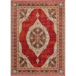 Rug Unique Loom Baracoa Red Rectangular 10' 0 x 13' 0
