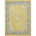 Rug Unique Loom Baracoa Yellow Rectangular 10' 0 x 13' 0