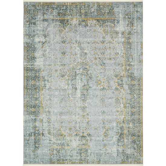 Rug Unique Loom Baracoa Gray Rectangular 10' 0 x 13' 0