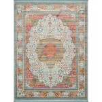 Rug Unique Loom Baracoa Light Blue Rectangular 10' 0 x 13' 0