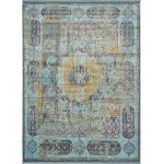 Rug Unique Loom Baracoa Blue Rectangular 10' 0 x 13' 0