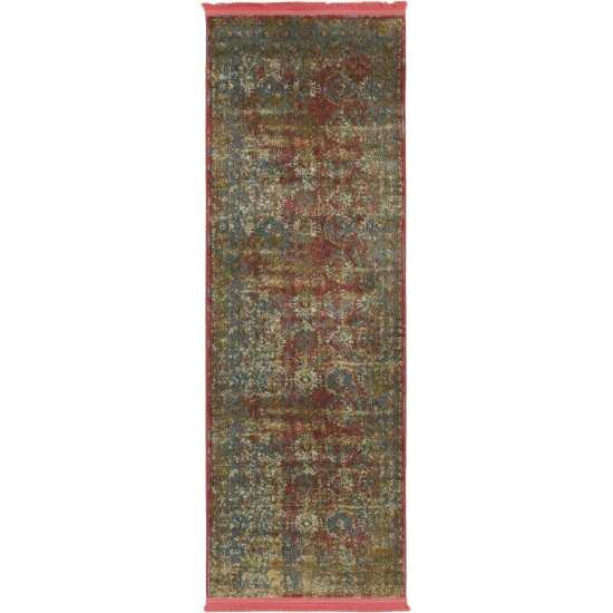 Rug Unique Loom Baracoa Blue Runner 2' 2 x 6' 0