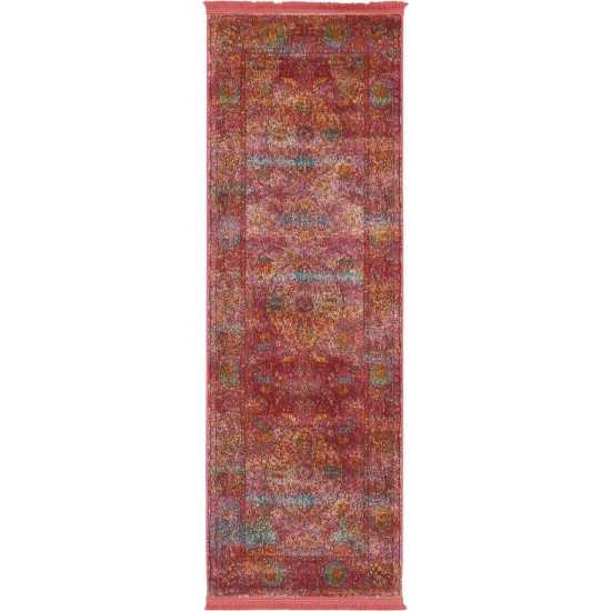 Rug Unique Loom Baracoa Red Runner 2' 2 x 6' 0