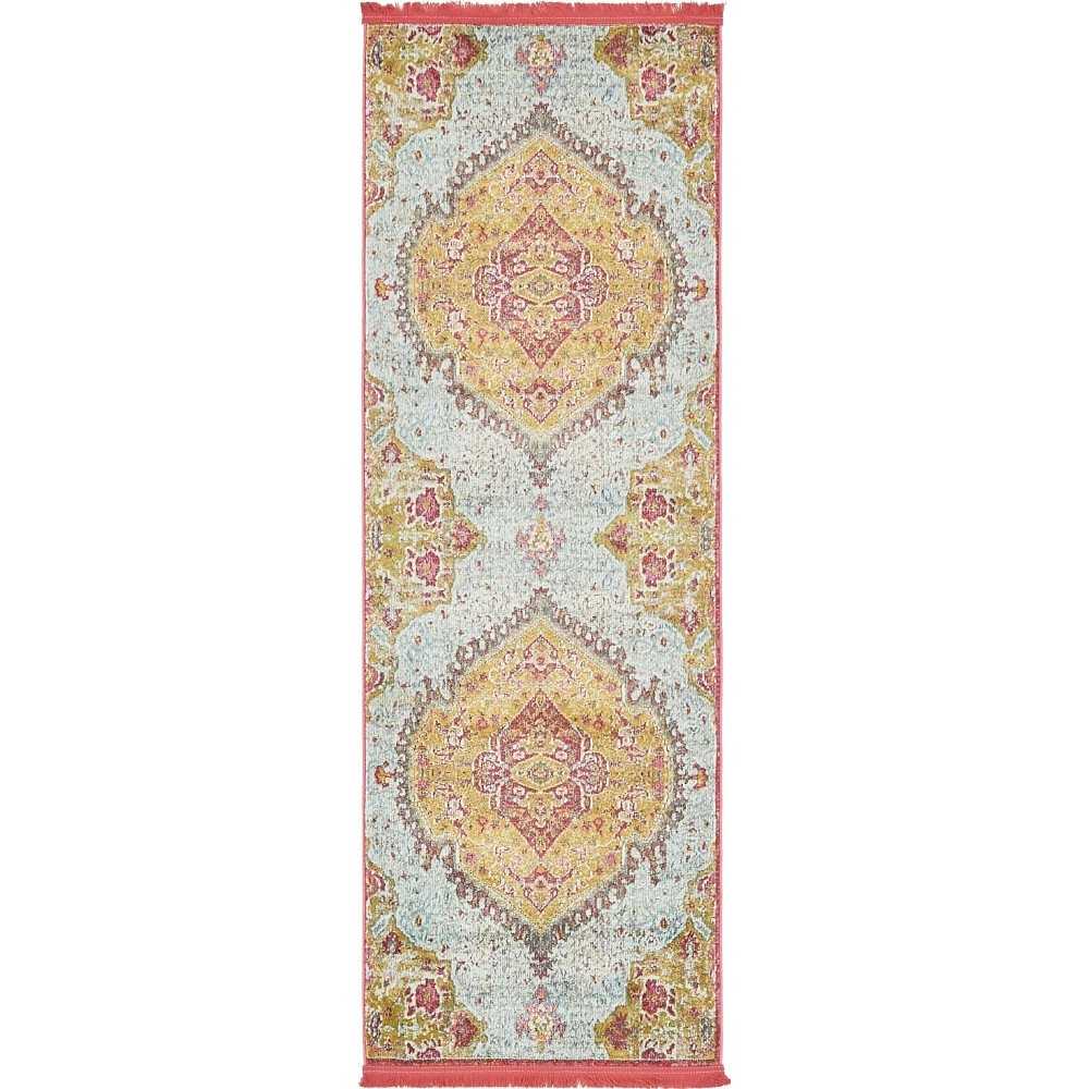 Rug Unique Loom Baracoa Gold Runner 2' 2 x 6' 0 Rug Unique Loom Baracoa Gold Runner 2' 2 x 6' 0