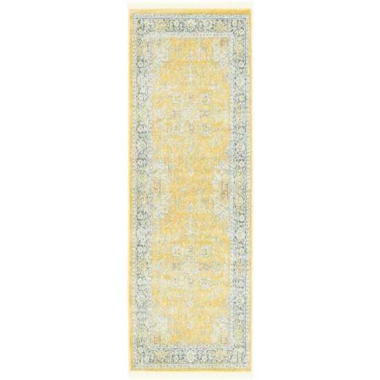 Rug Unique Loom Baracoa Yellow Runner 2' 2 x 6' 0