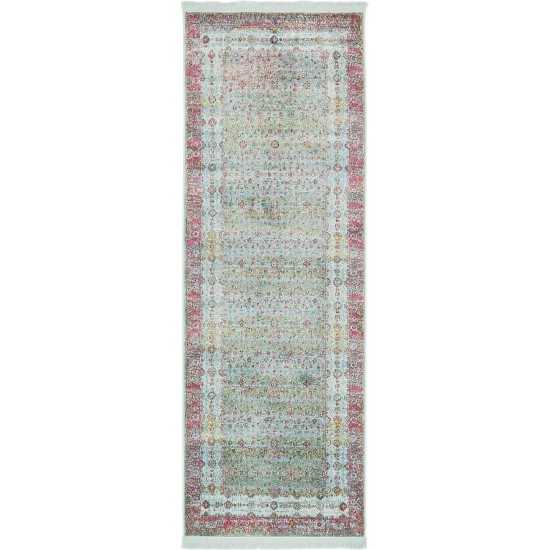 Rug Unique Loom Baracoa Blue Runner 2' 2 x 6' 0