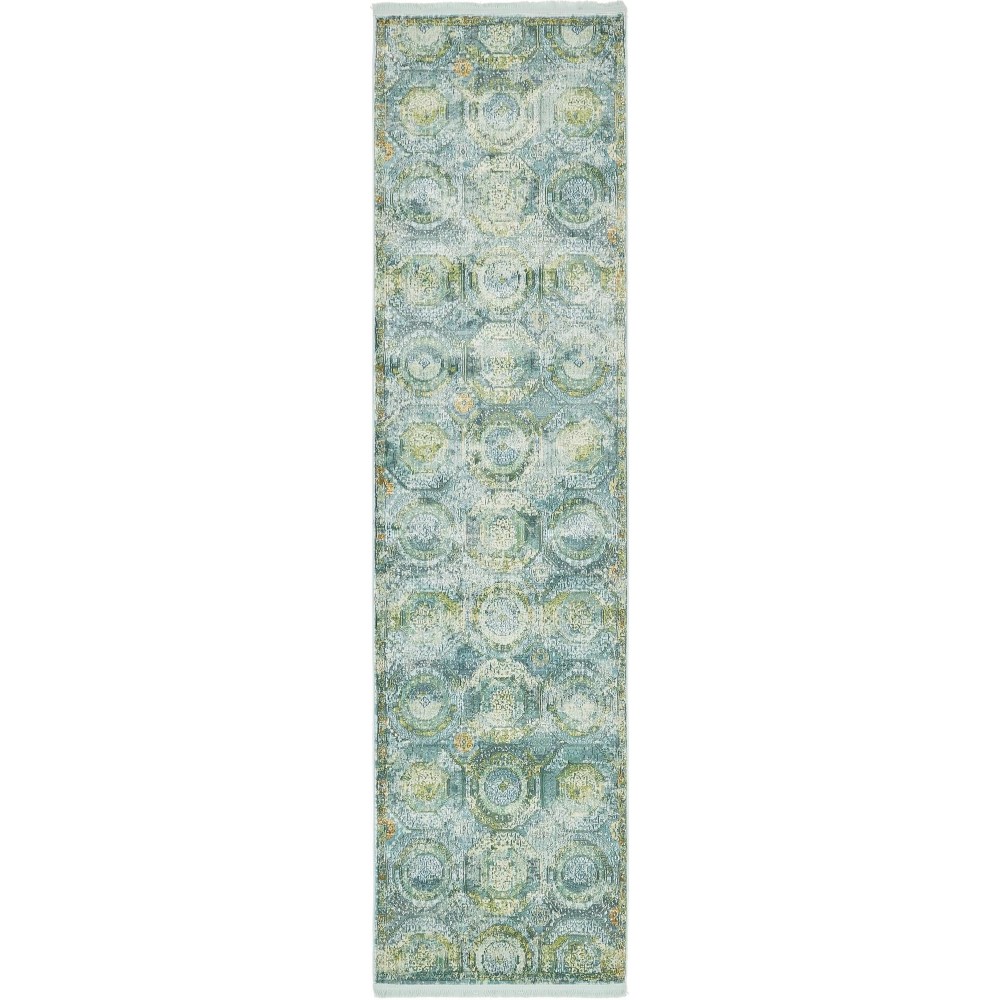 Rug Unique Loom Baracoa Light Blue Runner 2' 7 x 10' 0 Rug Unique Loom Baracoa Light Blue Runner 2' 7 x 10' 0