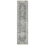 Rug Unique Loom Baracoa Dark Gray Runner 2' 7 x 10' 0