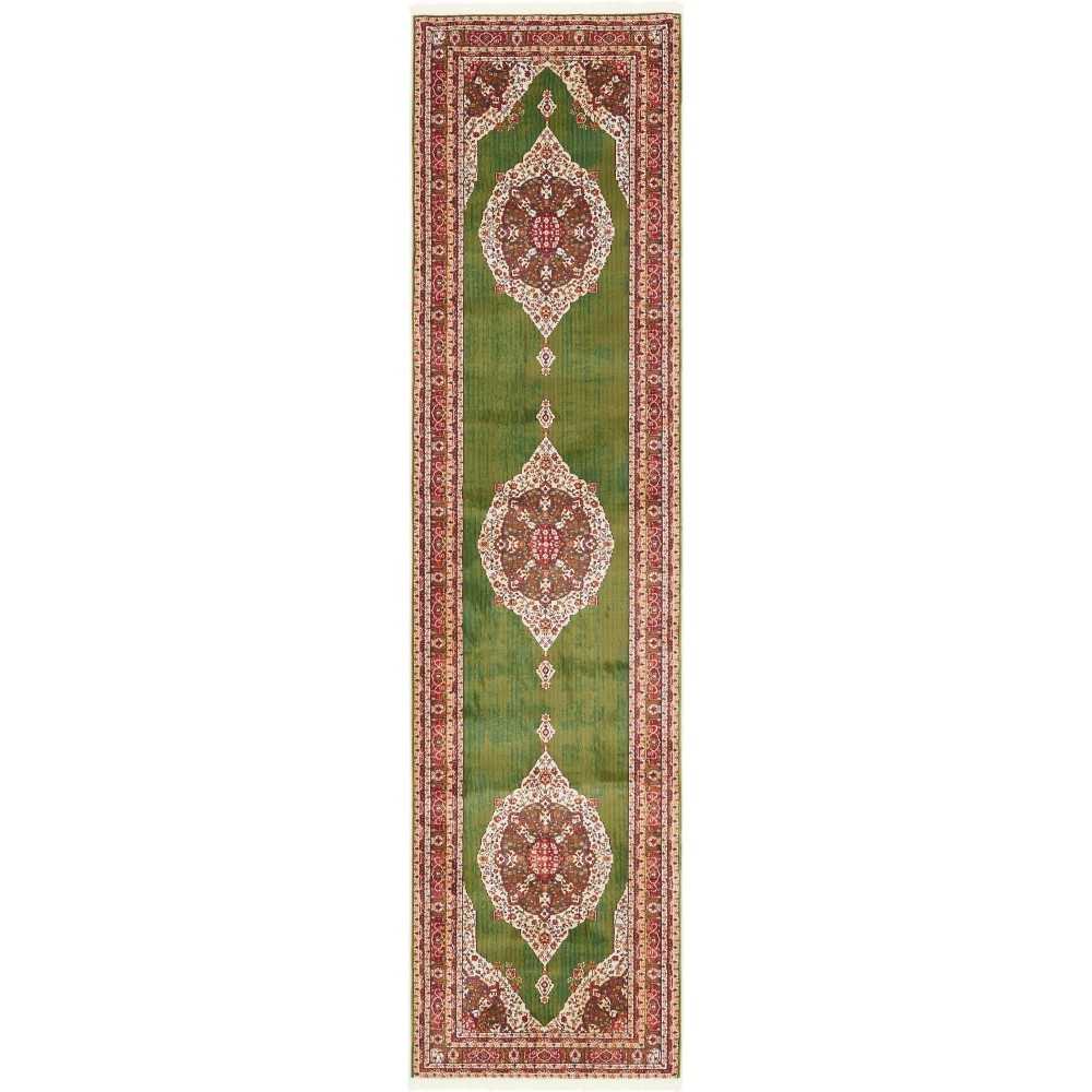 Rug Unique Loom Baracoa Green Runner 2' 7 x 10' 0 Rug Unique Loom Baracoa Green Runner 2' 7 x 10' 0