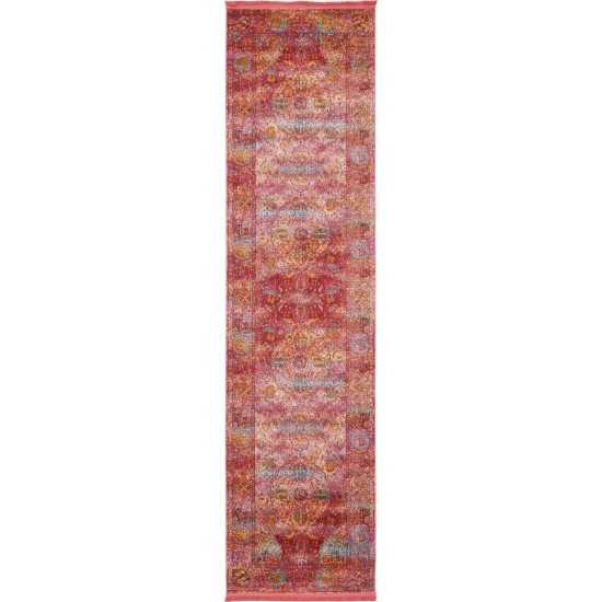 Rug Unique Loom Baracoa Red Runner 2' 7 x 10' 0