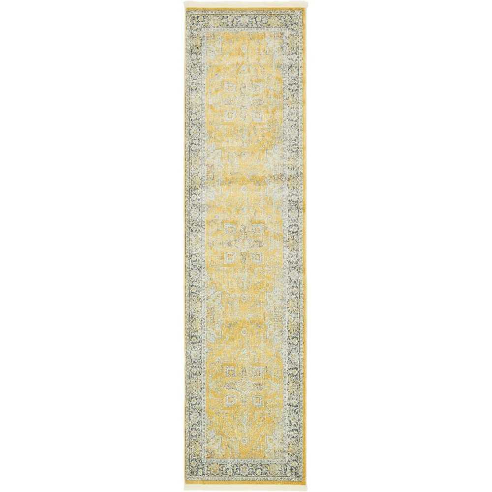 Rug Unique Loom Baracoa Yellow Runner 2' 7 x 10' 0 Rug Unique Loom Baracoa Yellow Runner 2' 7 x 10' 0