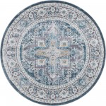 Rug Unique Loom Baracoa Blue Round 8' 4 x 8' 4