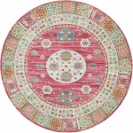 Rug Unique Loom Baracoa Pink Round 8' 4 x 8' 4