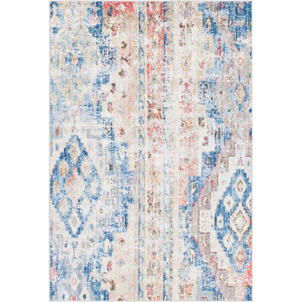Rug Unique Loom Basilica Multi/Blue Rectangular 4' 0 x 6' 0 Rug Unique Loom Basilica Multi/Blue Rectangular 4' 0 x 6' 0