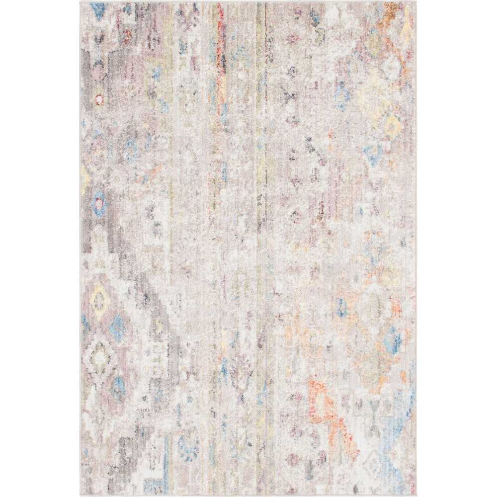 Rug Unique Loom Basilica Beige Rectangular 4' 0 x 6' 0