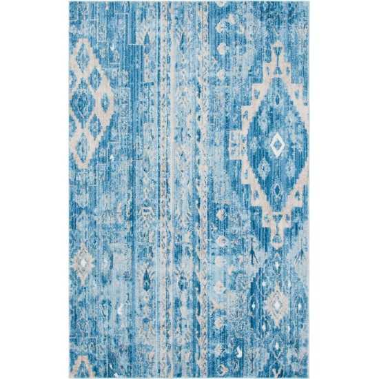 Rug Unique Loom Basilica Blue Rectangular 5' 0 x 8' 0