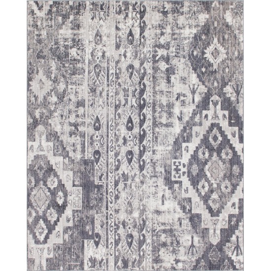 Rug Unique Loom Basilica Gray Rectangular 8' 0 x 10' 0