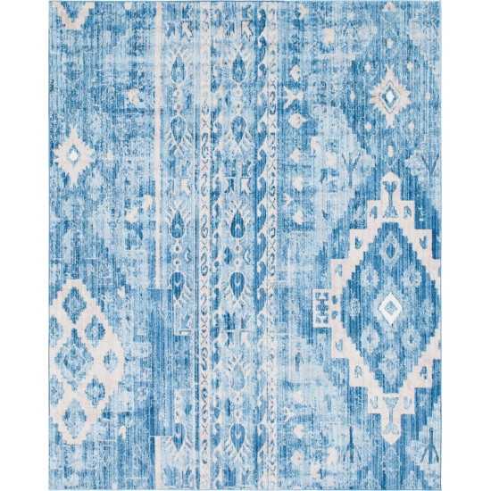 Rug Unique Loom Basilica Blue Rectangular 8' 0 x 10' 0