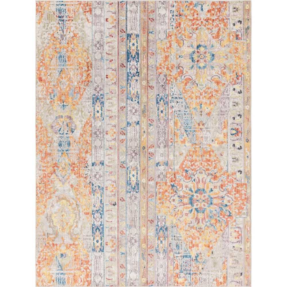 Rug Unique Loom Basilica Orange Rectangular 9' 0 x 12' 0