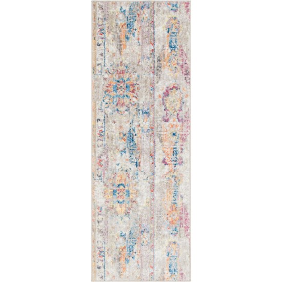 Rug Unique Loom Basilica Beige Runner 2' 2 x 6' 0