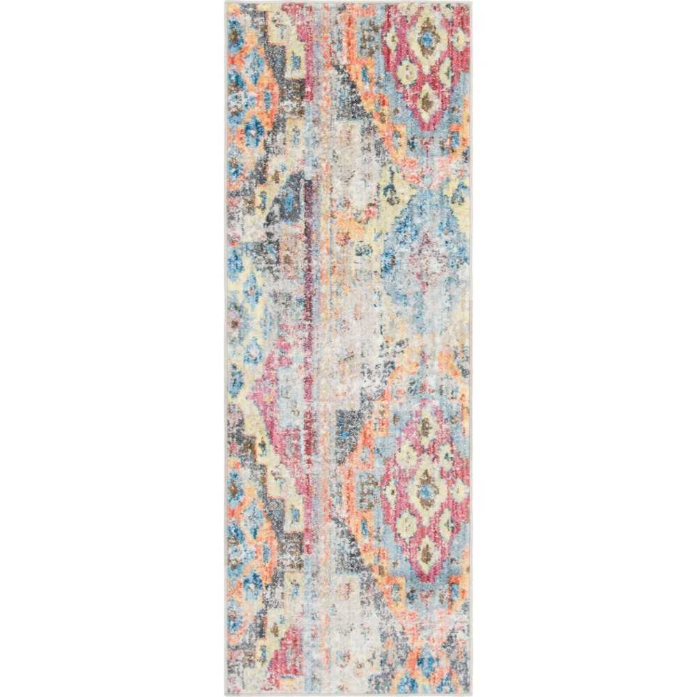 Rug Unique Loom Basilica Multi/Beige Runner 2' 2 x 6' 0 Rug Unique Loom Basilica Multi/Beige Runner 2' 2 x 6' 0