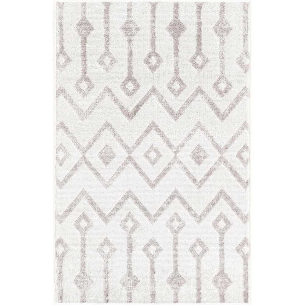 Rug Unique Loom Bohemian Trellis Pearl Rectangular 2' 0 x 3' 0