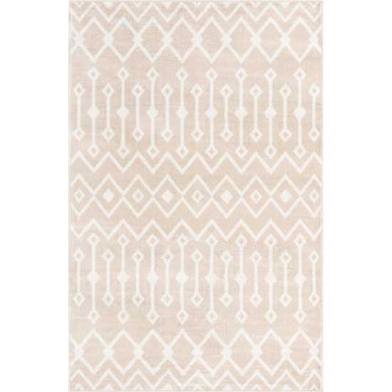 Rug Unique Loom Bohemian Trellis Beige Rectangular 3' 0 x 5' 3