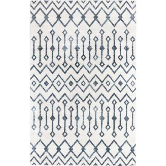 Rug Unique Loom Bohemian Trellis Ivory Rectangular 4' 0 x 6' 0