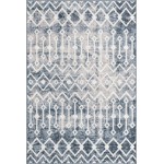 Rug Unique Loom Bohemian Trellis Blue Rectangular 4' 0 x 6' 0