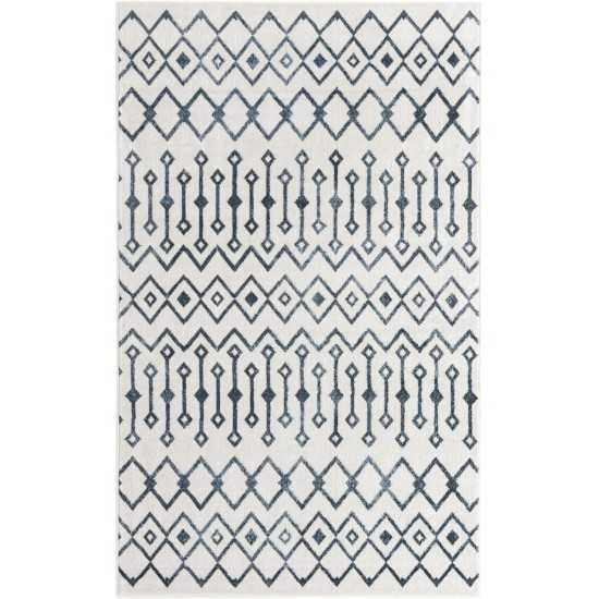 Rug Unique Loom Bohemian Trellis Ivory Rectangular 5' 3 x 8' 0