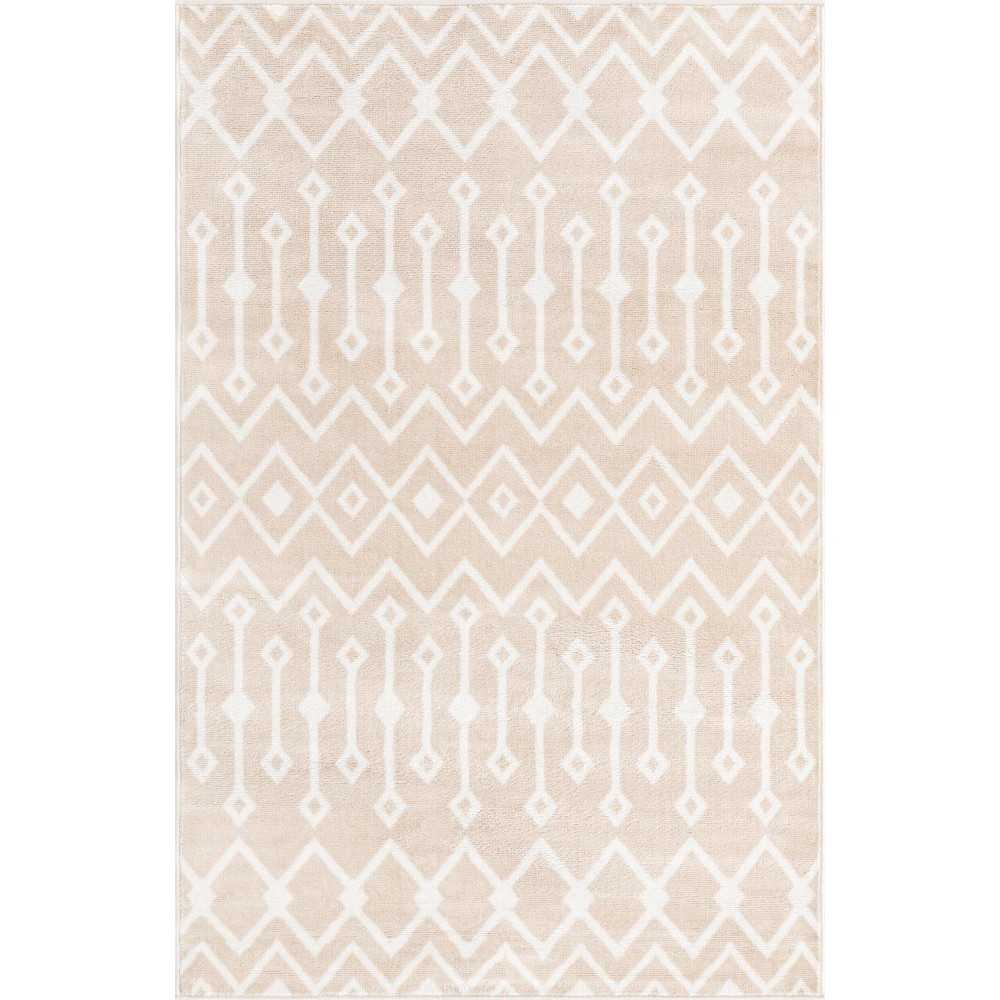 Rug Unique Loom Bohemian Trellis Beige Rectangular 5' 3 x 8' 0