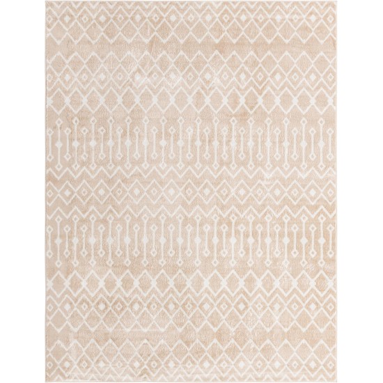 Rug Unique Loom Bohemian Trellis Beige Rectangular 6' 0 x 9' 0