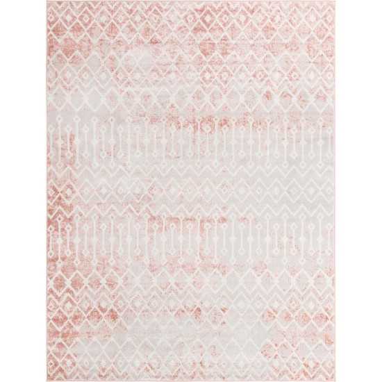 Rug Unique Loom Bohemian Trellis Rose Rectangular 6' 0 x 9' 0