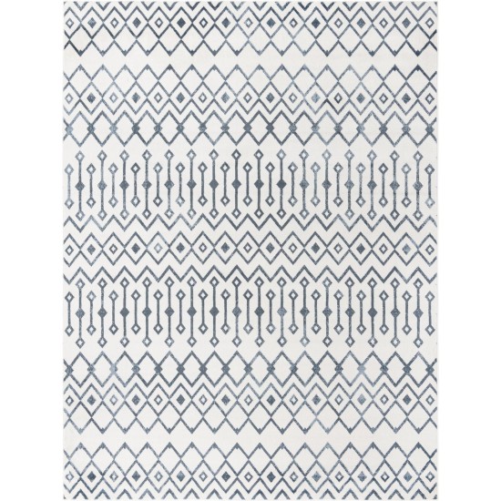 Rug Unique Loom Bohemian Trellis Ivory Rectangular 8' 0 x 10' 0