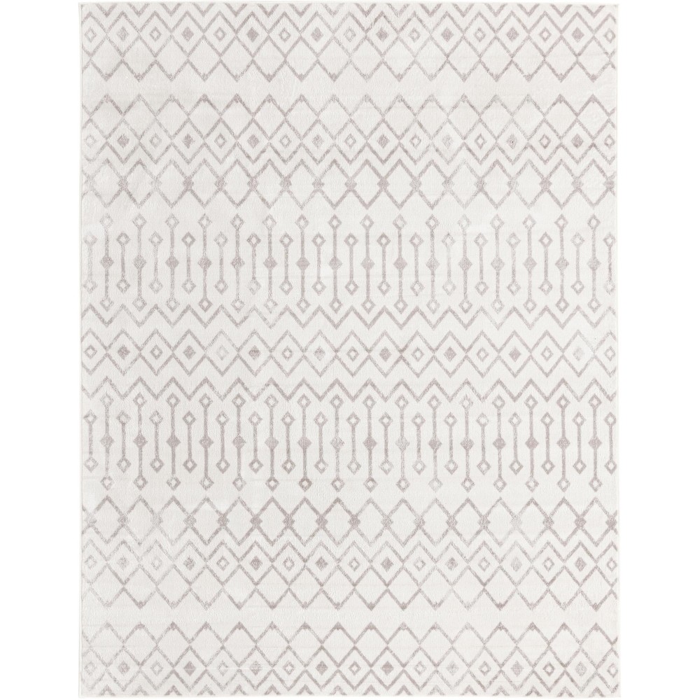 Rug Unique Loom Bohemian Trellis Pearl Rectangular 8' 0 x 10' 0 Rug Unique Loom Bohemian Trellis Pearl Rectangular 8' 0 x 10' 0