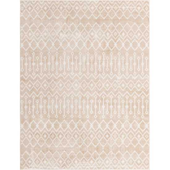 Rug Unique Loom Bohemian Trellis Beige Rectangular 8' 0 x 10' 0