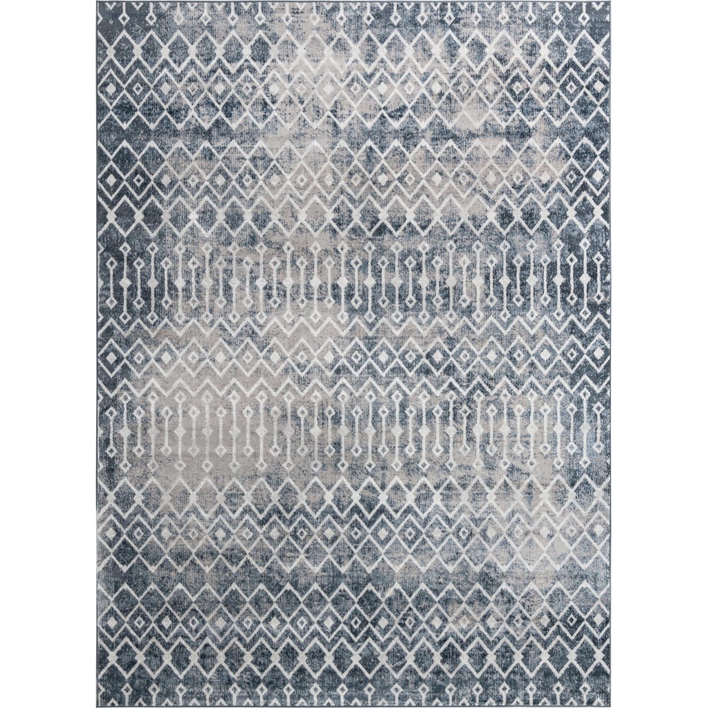 Rug Unique Loom Bohemian Trellis Blue Rectangular 9' 0 x 12' 0 Rug Unique Loom Bohemian Trellis Blue Rectangular 9' 0 x 12' 0