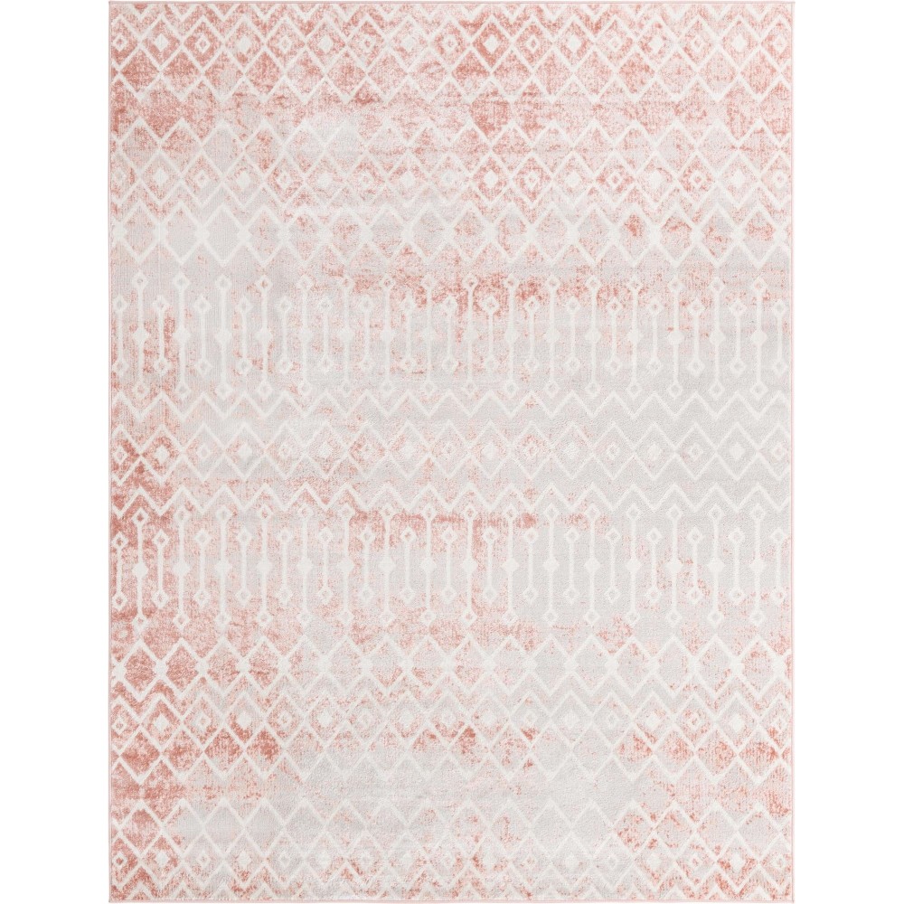 Rug Unique Loom Bohemian Trellis Rose Rectangular 9' 0 x 12' 0 Rug Unique Loom Bohemian Trellis Rose Rectangular 9' 0 x 12' 0