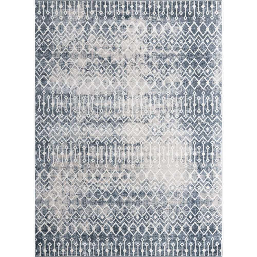Rug Unique Loom Bohemian Trellis Blue Rectangular 10' 0 x 13' 0 Rug Unique Loom Bohemian Trellis Blue Rectangular 10' 0 x 13' 0