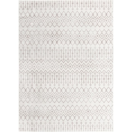 Rug Unique Loom Bohemian Trellis Pearl Rectangular 10' 0 x 13' 0