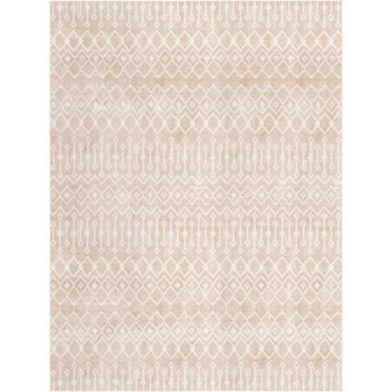 Rug Unique Loom Bohemian Trellis Beige Rectangular 10' 0 x 13' 0