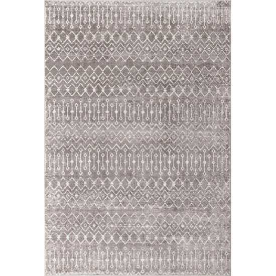 Rug Unique Loom Bohemian Trellis Gray Rectangular 10' 0 x 13' 0