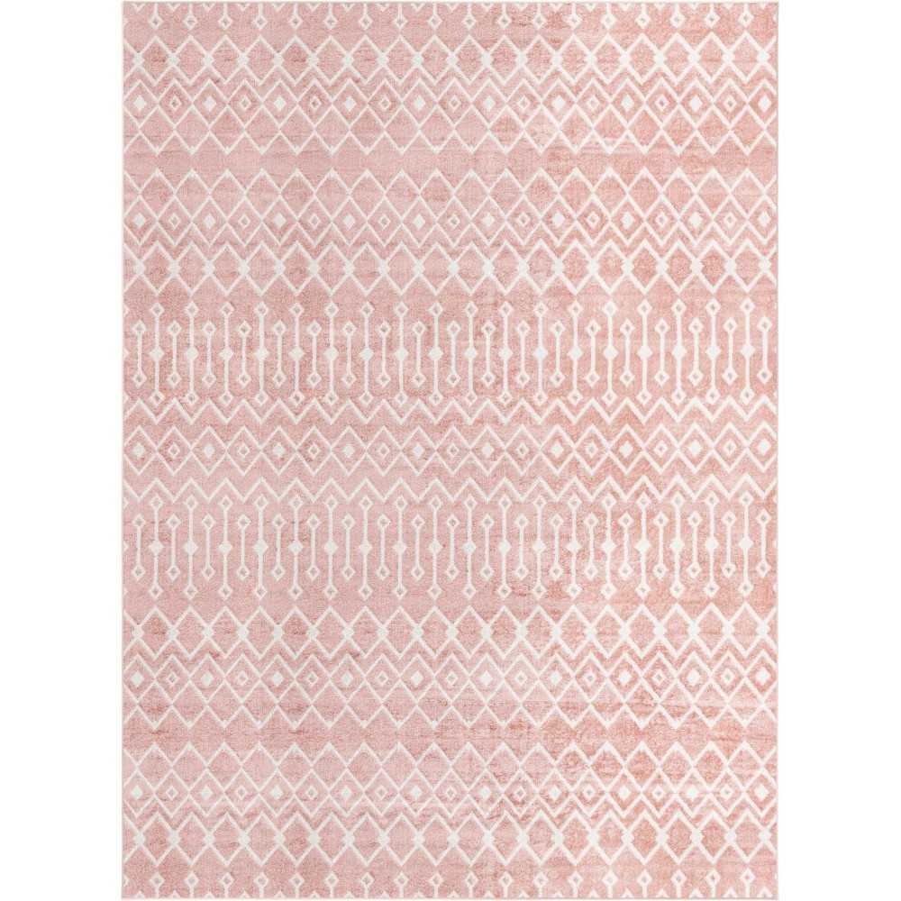 Rug Unique Loom Bohemian Trellis Pink Rectangular 10' 0 x 13' 0 Rug Unique Loom Bohemian Trellis Pink Rectangular 10' 0 x 13' 0