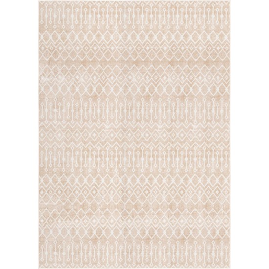 Rug Unique Loom Bohemian Trellis Beige Rectangular 10' 0 x 14' 0