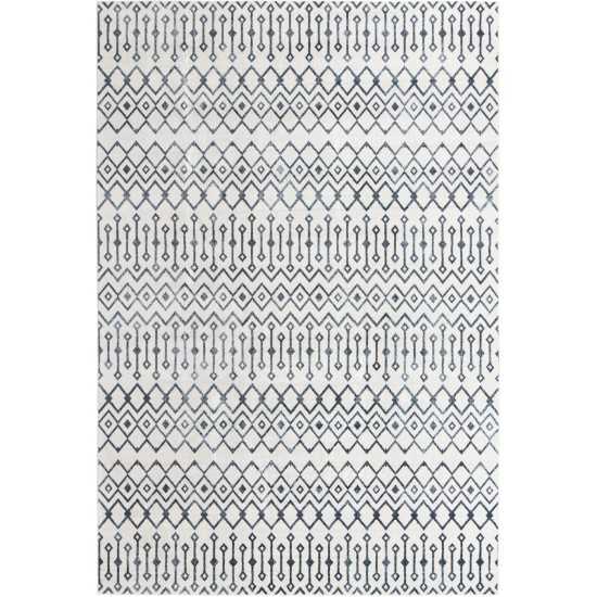 Rug Unique Loom Bohemian Trellis Ivory Rectangular 10' 0 x 14' 0