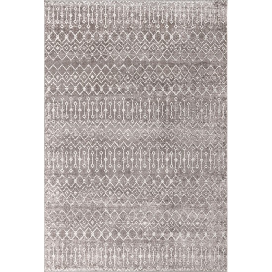 Rug Unique Loom Bohemian Trellis Gray Rectangular 10' 0 x 14' 0