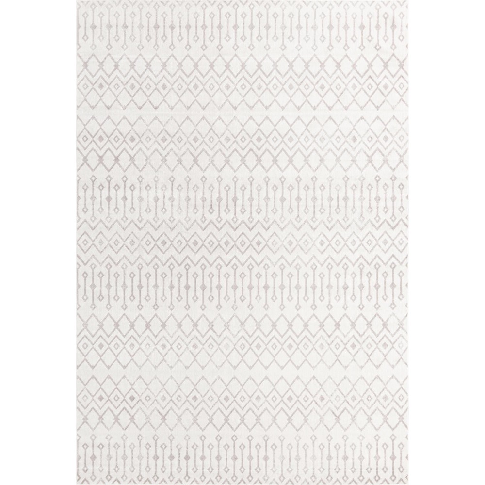 Rug Unique Loom Bohemian Trellis Pearl Rectangular 10' 0 x 14' 0